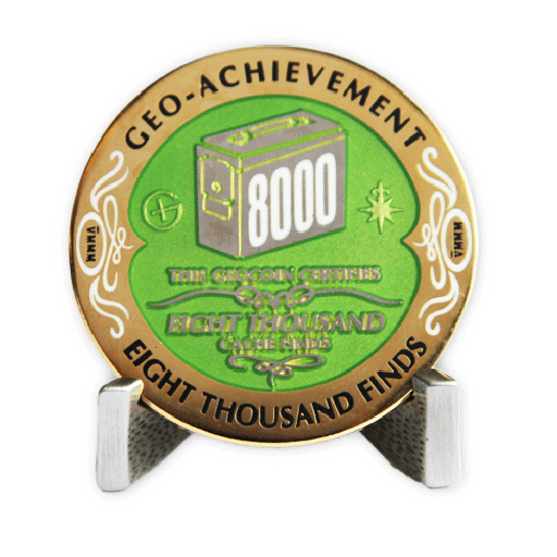 8000 Finds Geo-achievement® Award Coin Set – Geocache Niagara